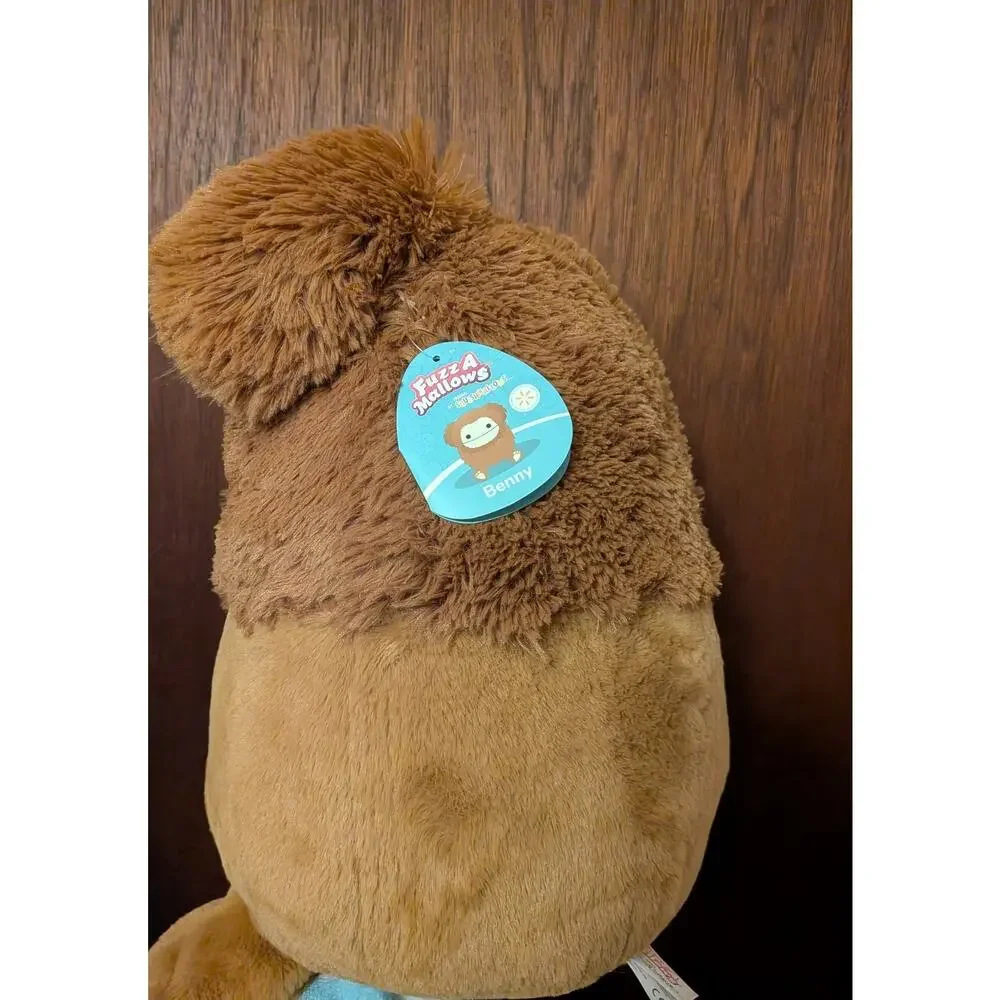 Squishmallows FuzzAMallow 16 inch Benny the Brown Bigfoot